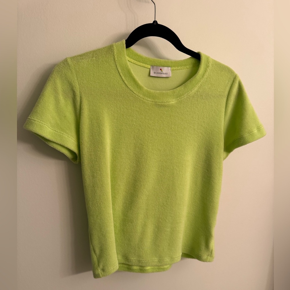 Lime Green Short Sleeve Terry Tee